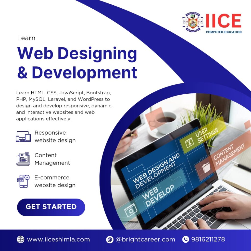 Web Development and Web Designing course