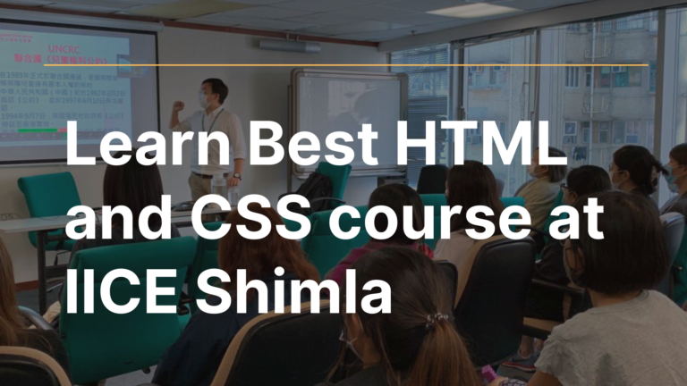 HTML and CSS course